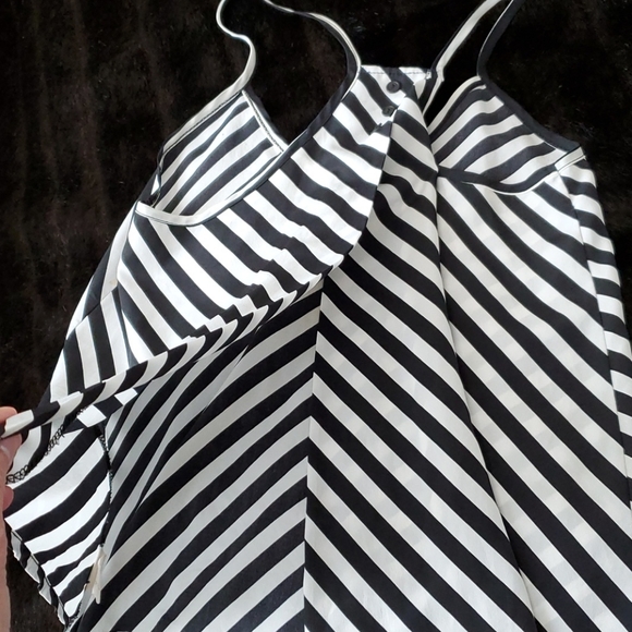 Foreign Exchange Striped T-back Tank Top - Picture 3 of 5